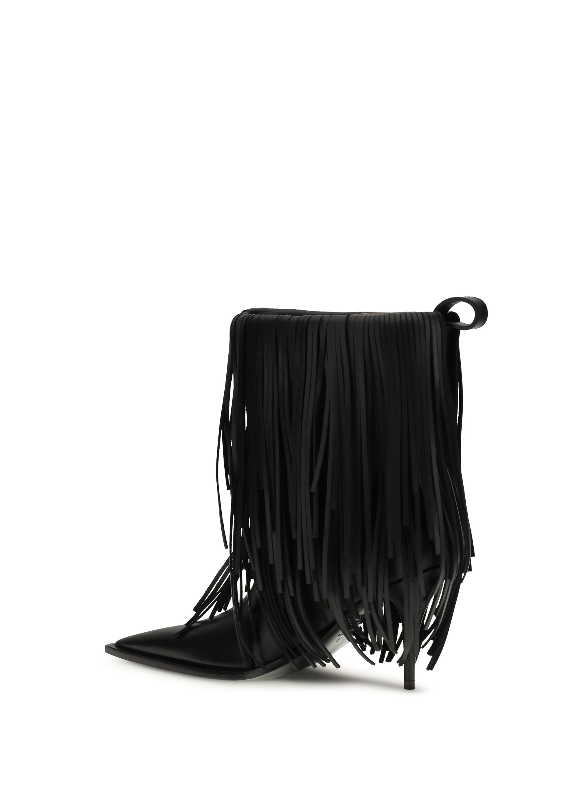 Balenciaga Women Avenue Fringe Ankle Boots