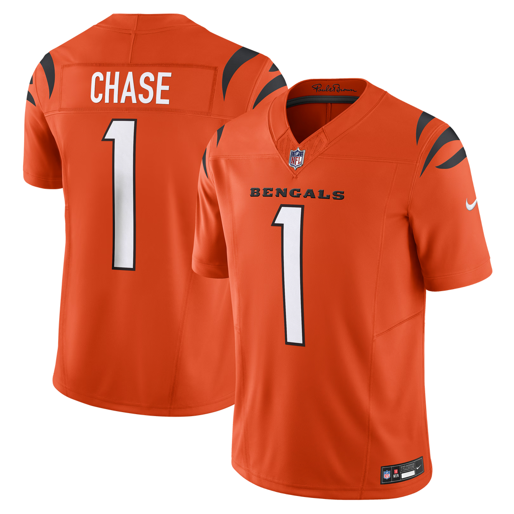 Cincinnati Bengals Ja'Marr Chase Orange Vapor F.U.S.E. Limited Jersey