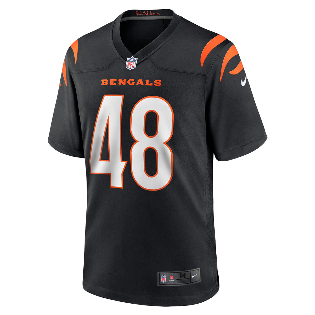 Cincinnati Bengals Cal Adomitis Black Game Player Jersey