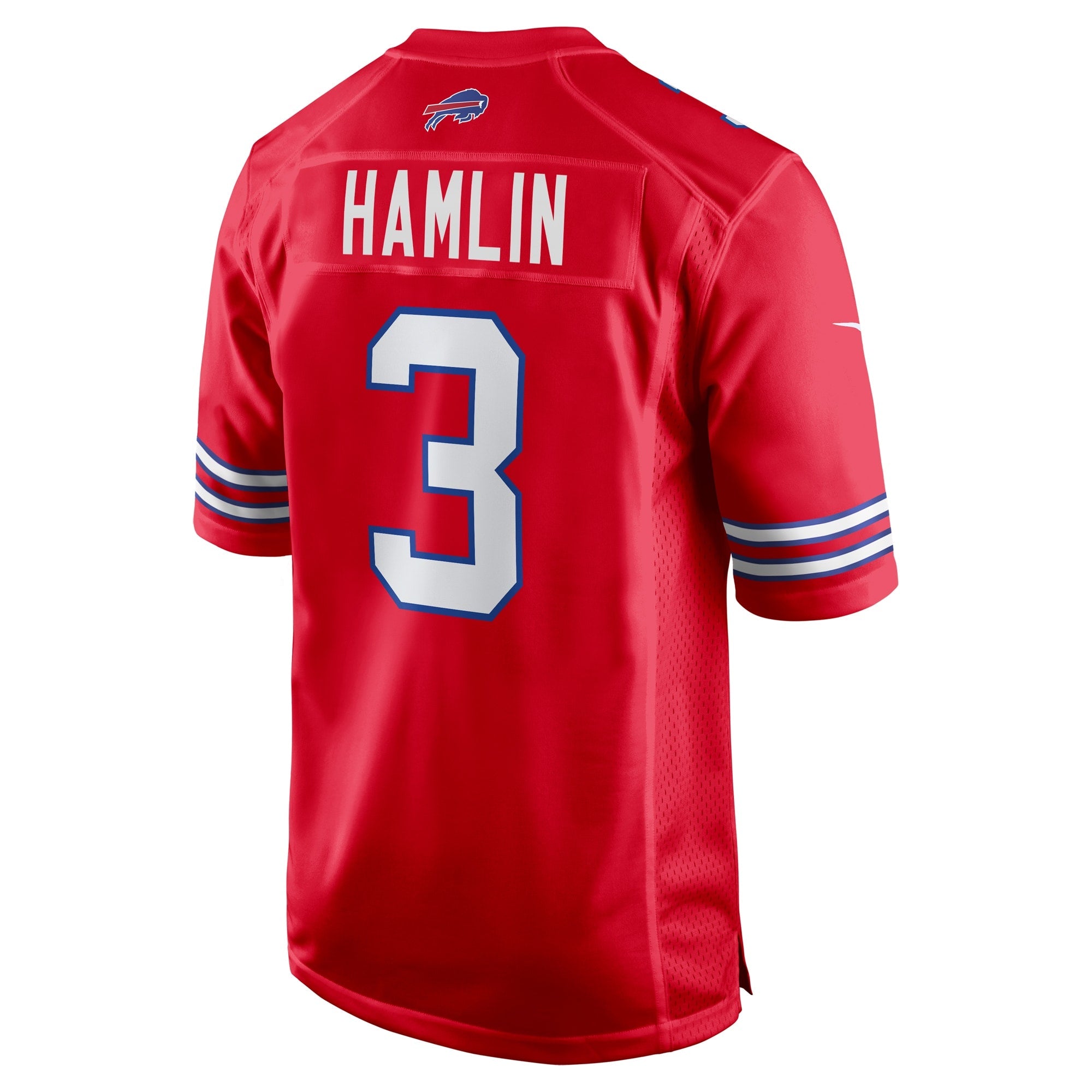 Buffalo Bills Damar Hamlin Red Alternate Game Jersey