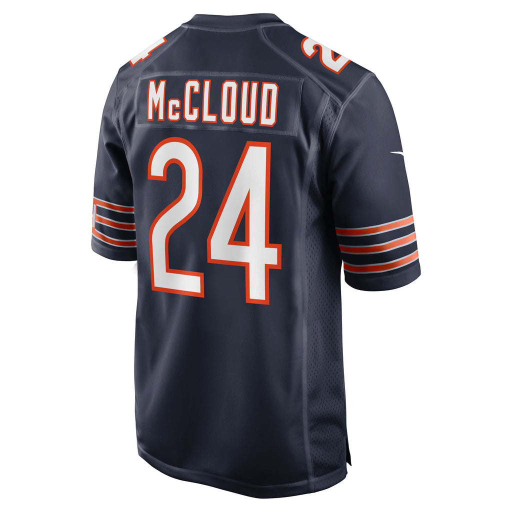 Chicago Bears Nick McCloud Navy Team Game Jersey