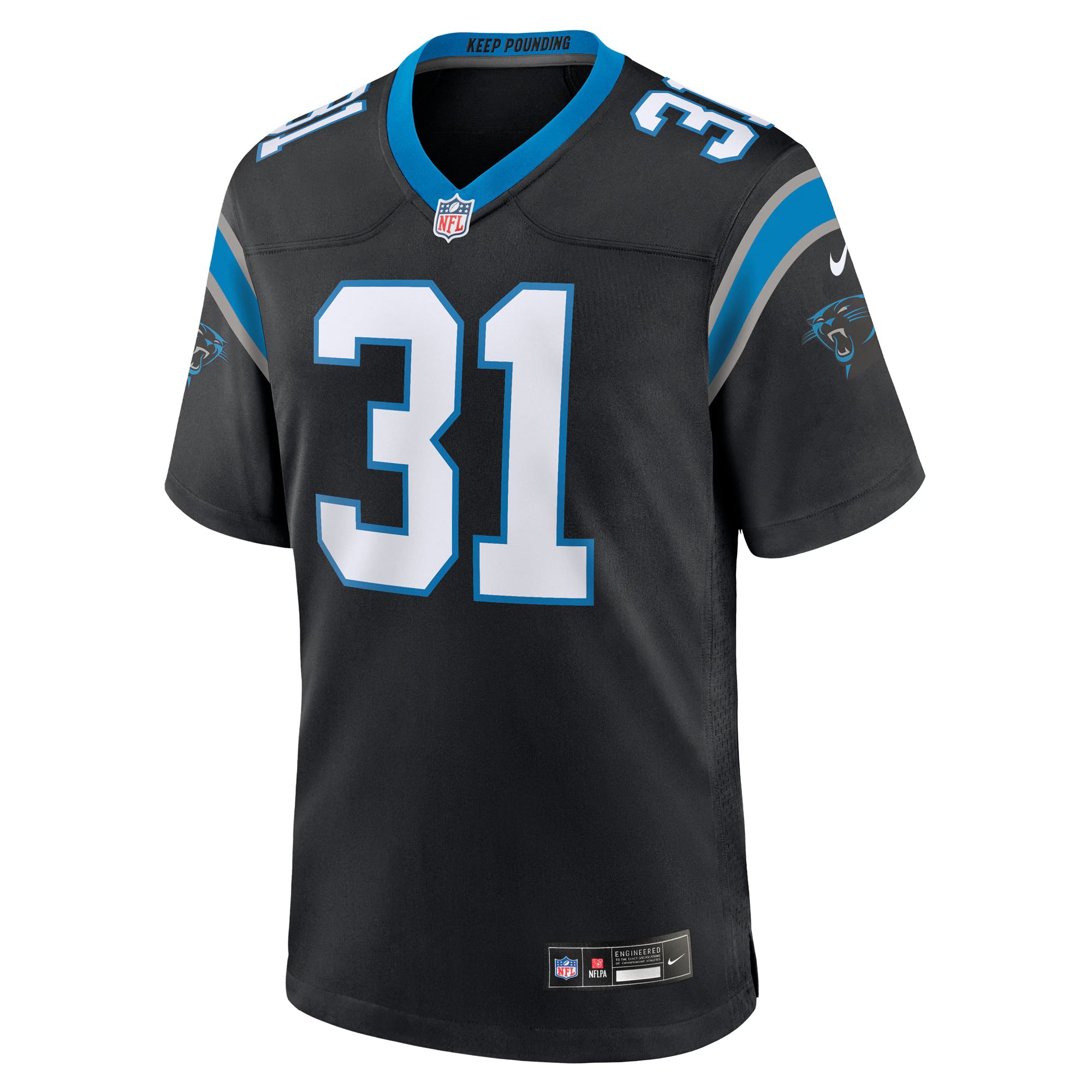 Carolina Panthers Corey Thornton Black Team Game Jersey