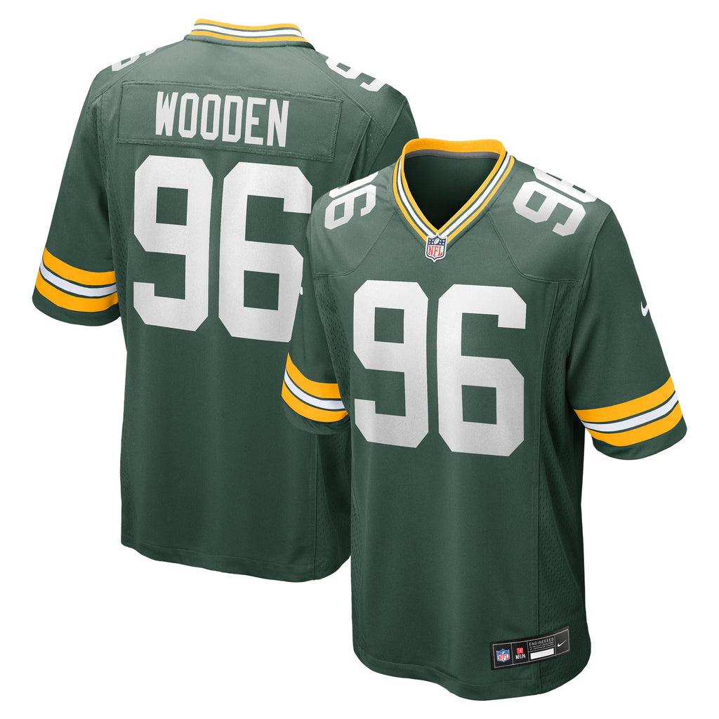 Green Bay Packers Colby Wooden Green Game Jersey