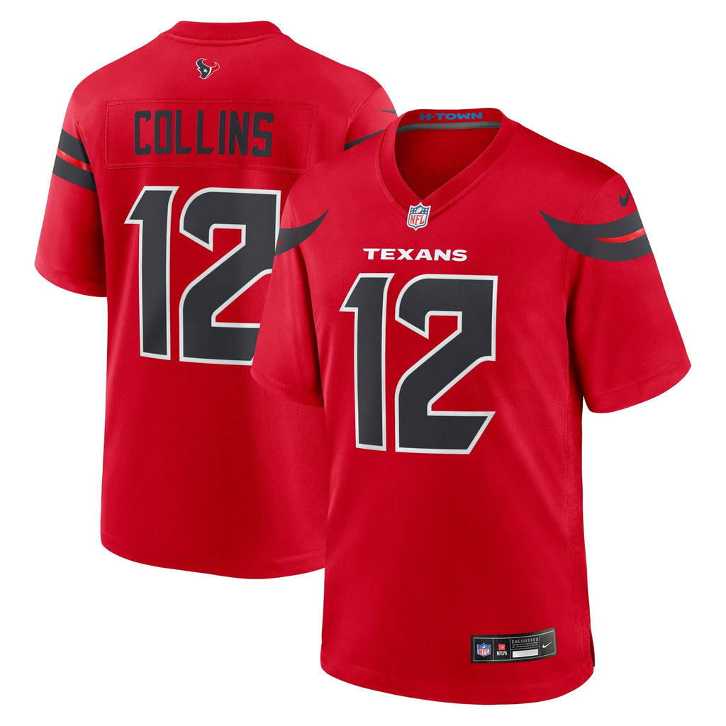 Houston Texans Nico Collins Red Alternate Game Jersey