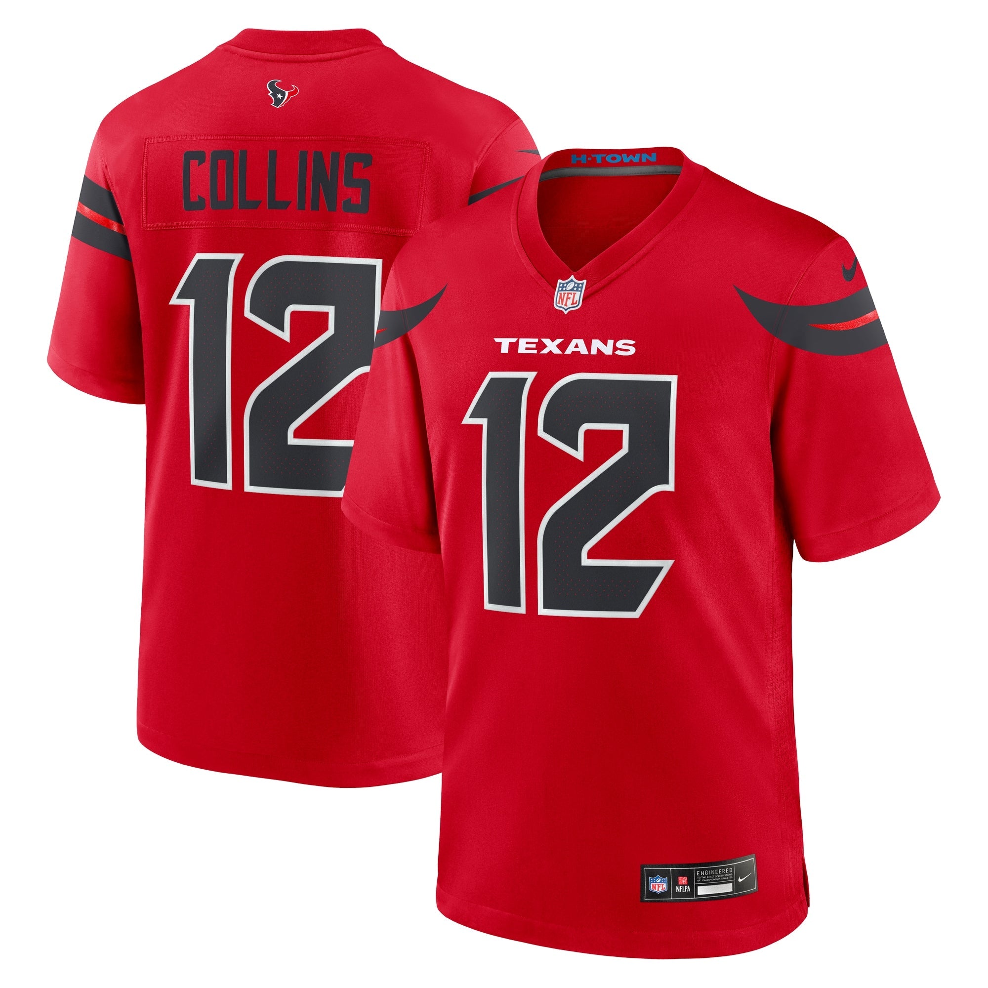 Houston Texans Nico Collins Red Alternate Game Jersey