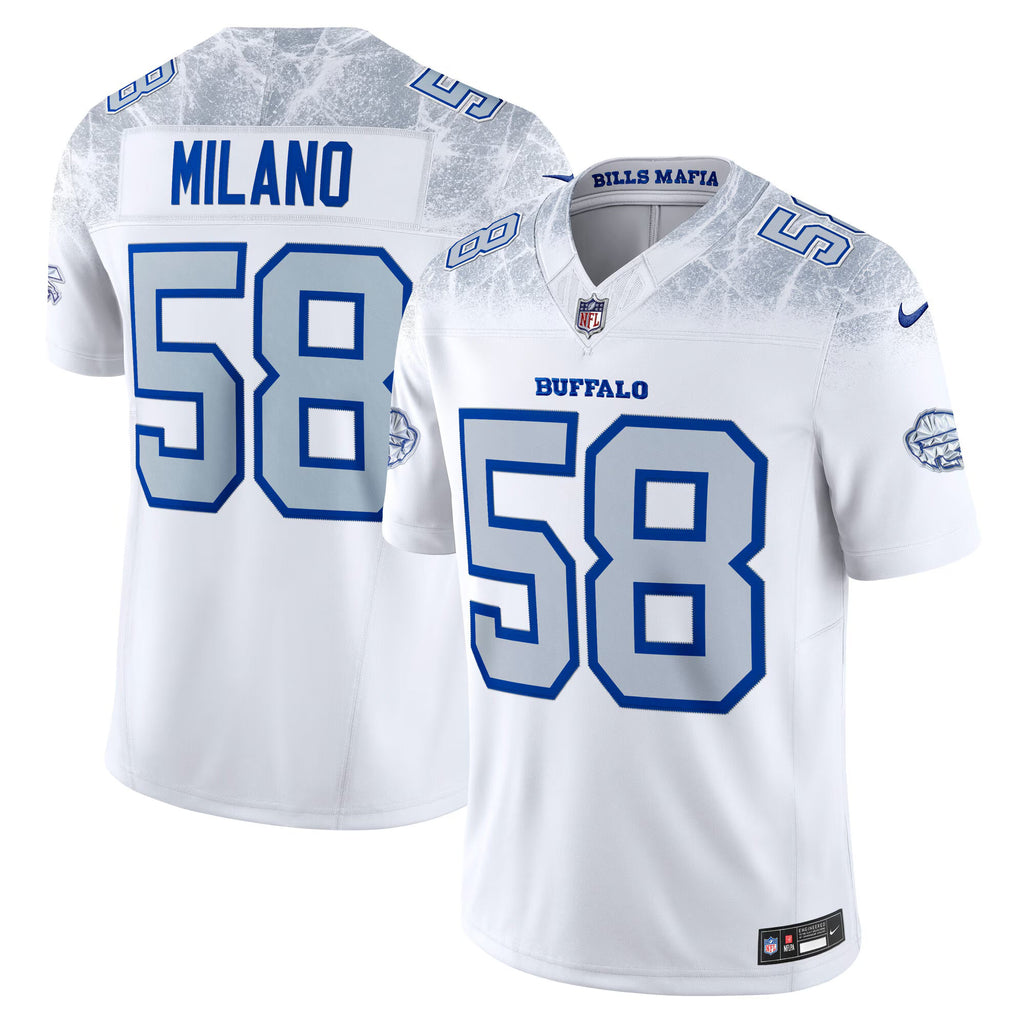 Buffalo Bills Matt Milano White 2025 Rivalries Collection Limited Jersey