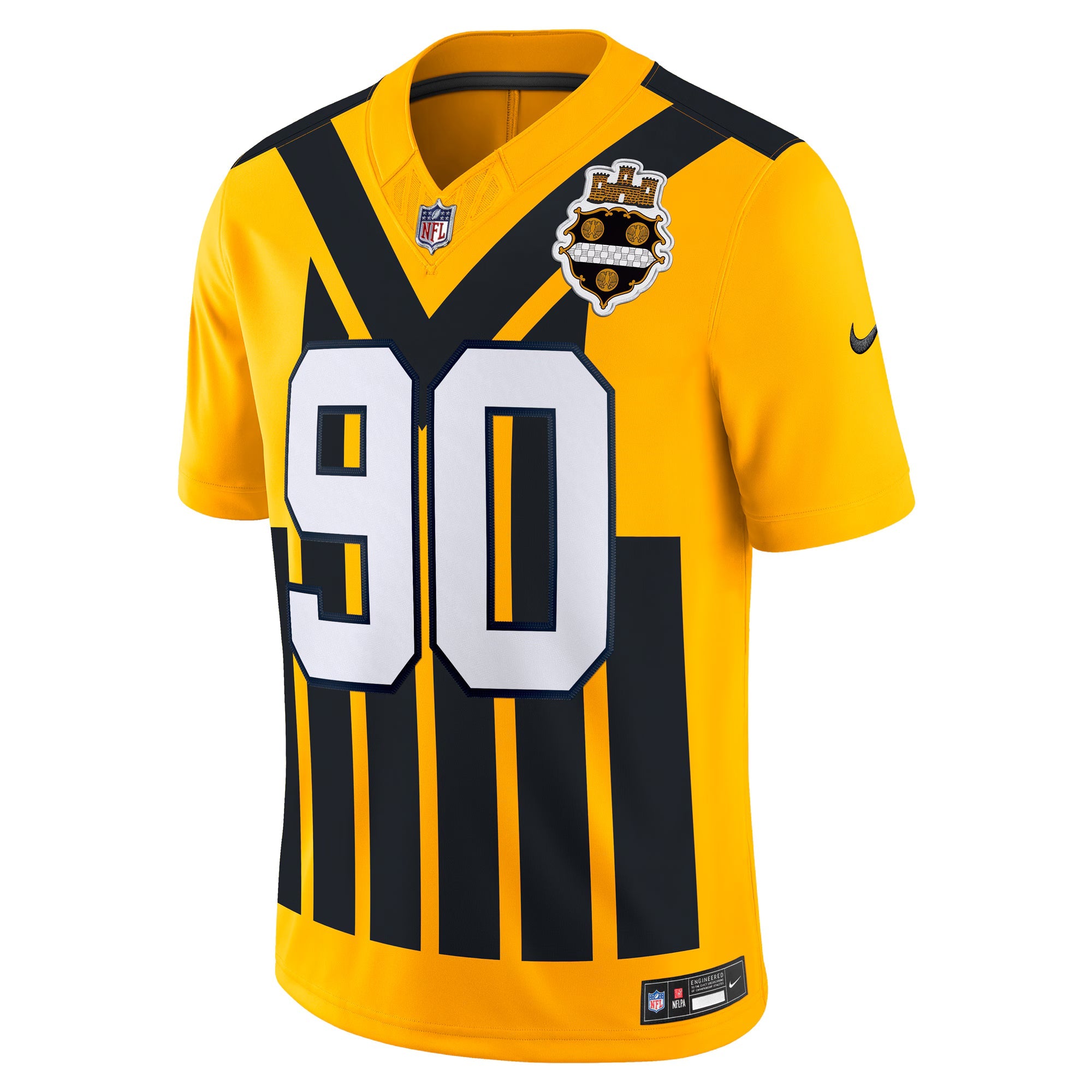 Pittsburgh Steelers T.J. Watt Gold Alternate Vapor F.U.S.E. Limited Jersey