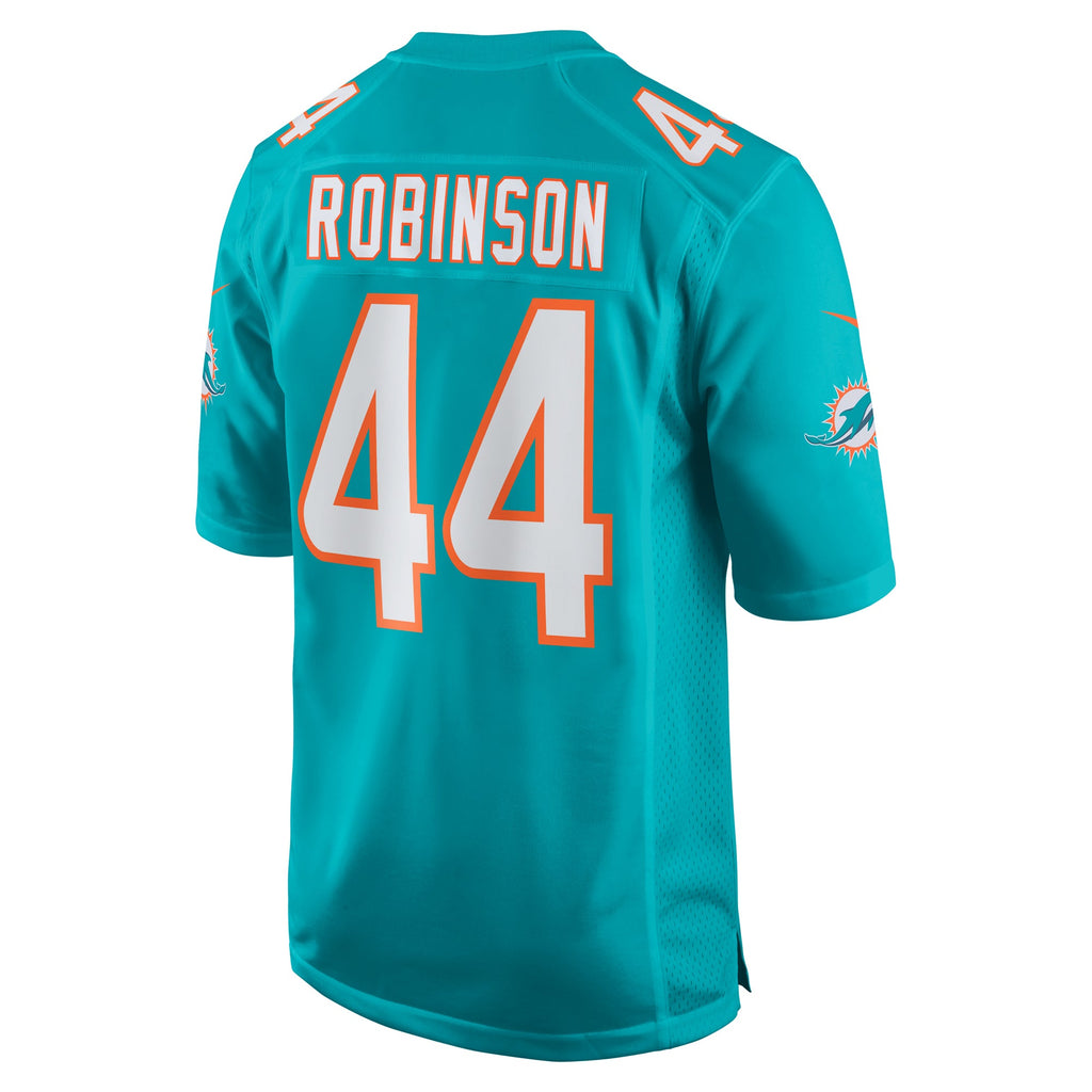 Miami Dolphins Chop Robinson Aqua Game Jersey