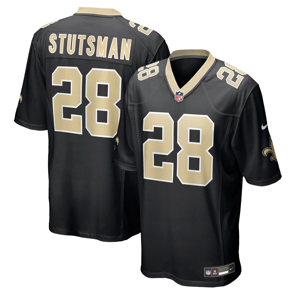New Orleans Saints Danny Stutsman Black Team Game Jersey