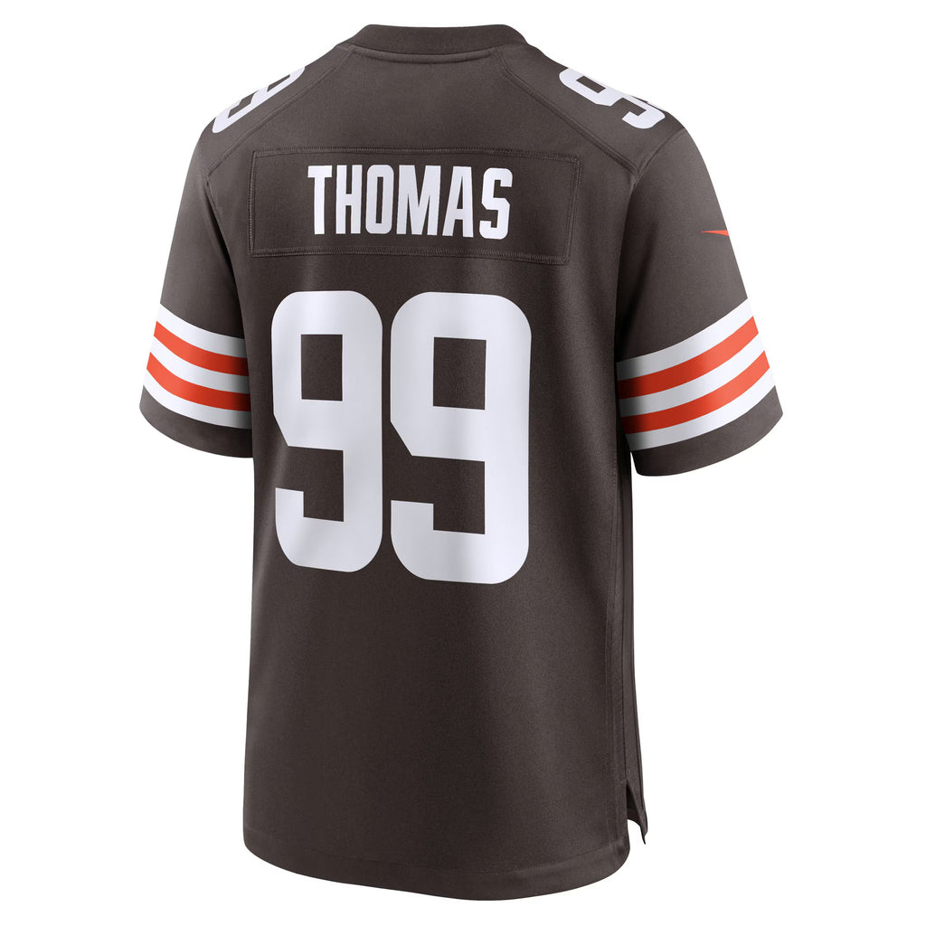Cleveland Browns Cameron Thomas Brown Team Game Jersey