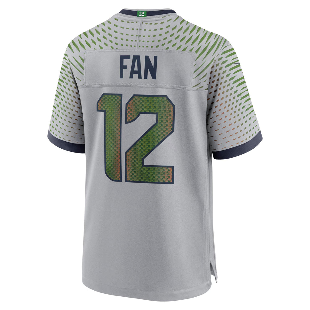 Seattle Seahawks 12s Wolf Gray 2025 Rivalries Collection Game Jersey