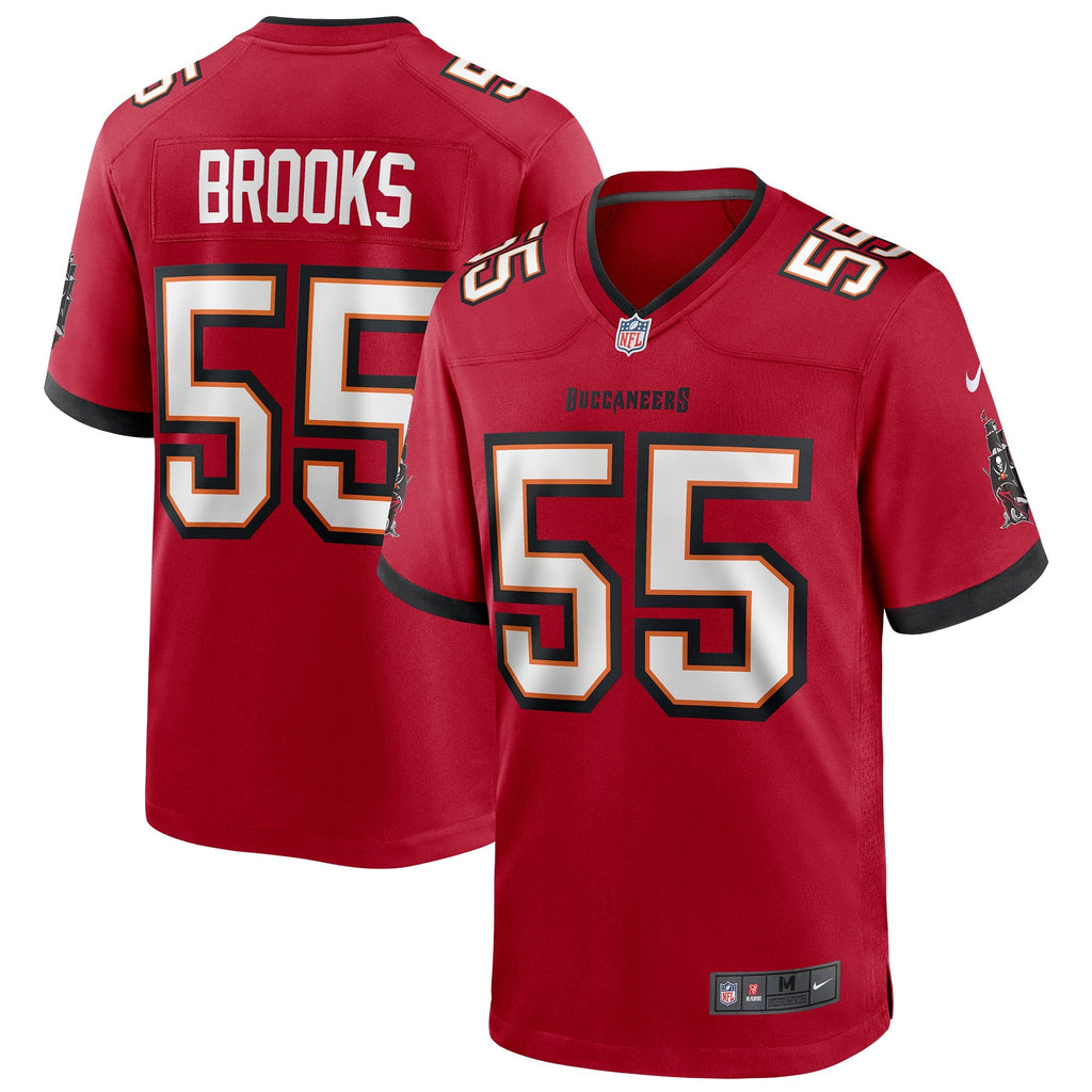 Tampa Bay Buccaneers Derrick Brooks Red Game Retired Player Jersey