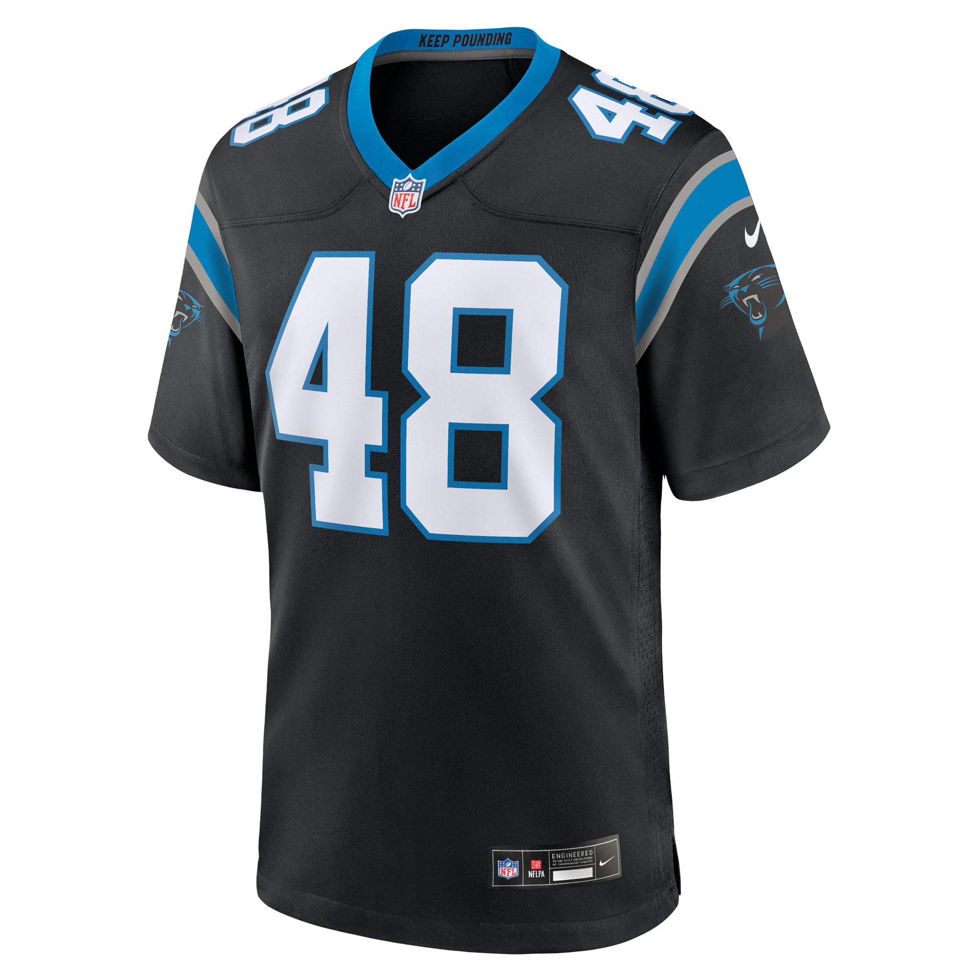 Carolina Panthers Thomas Incoom Black Team Game Jersey