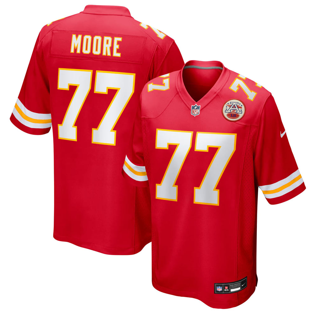 Kansas City Chiefs Jaylon Moore Red Team Game Jersey