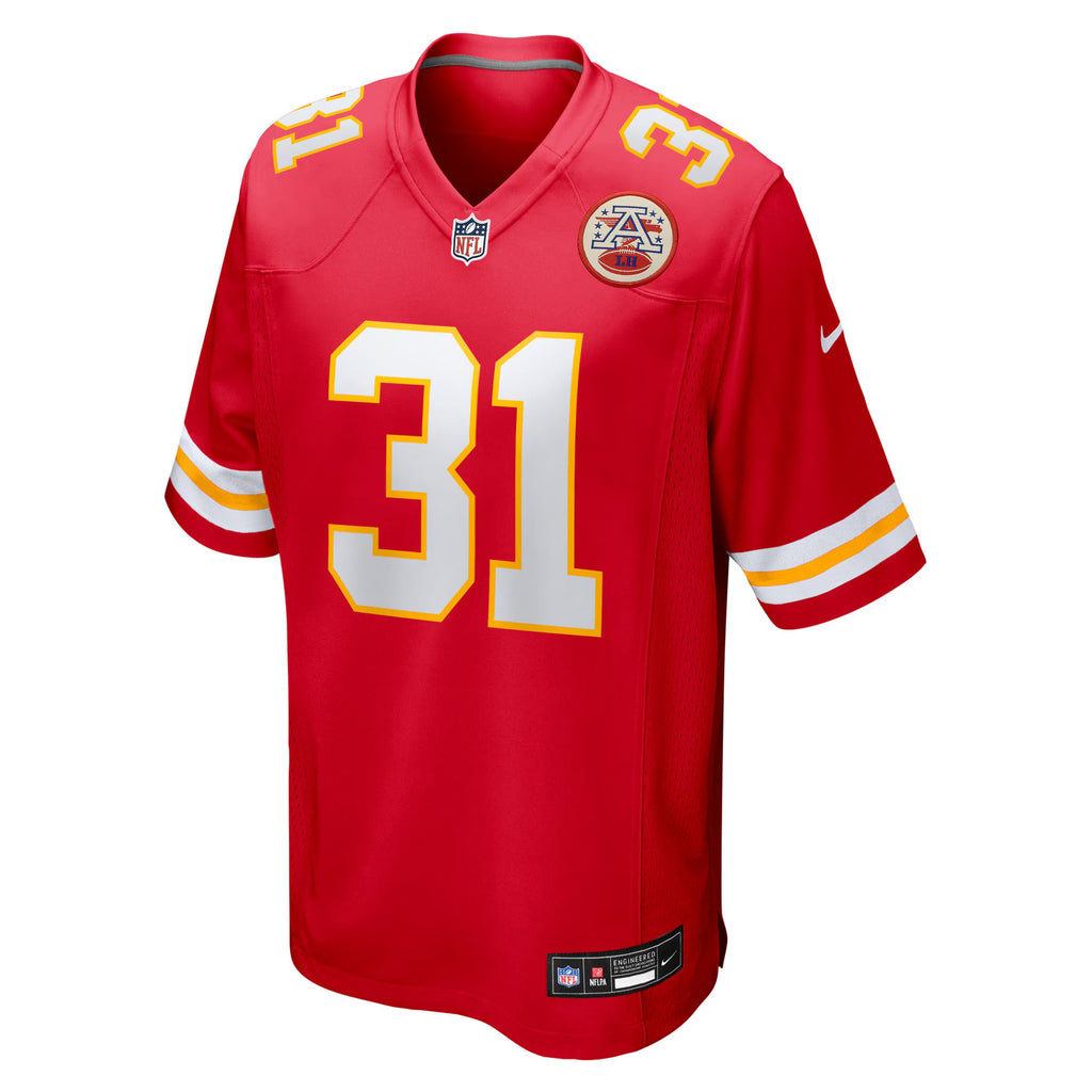 Kansas City Chiefs Jeffrey Bassa Red Team Game Jersey