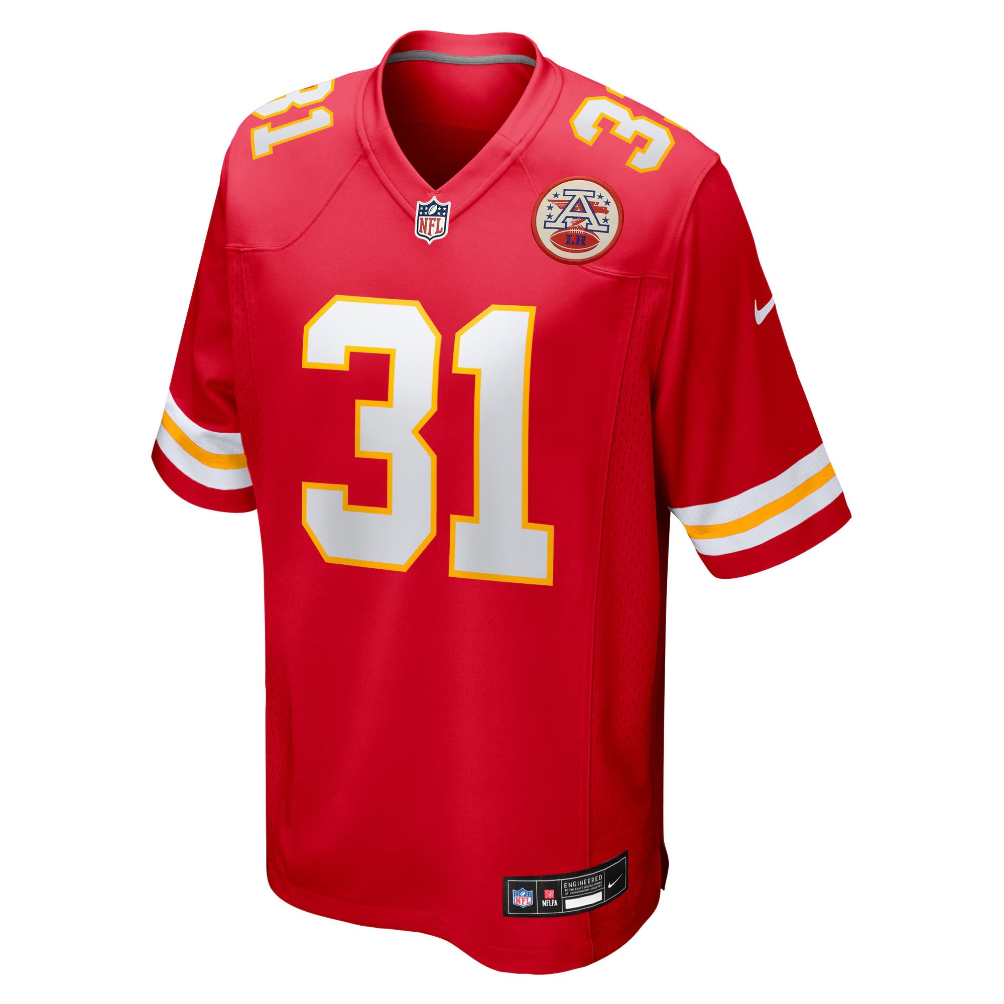 Kansas City Chiefs Jeffrey Bassa Red Team Game Jersey