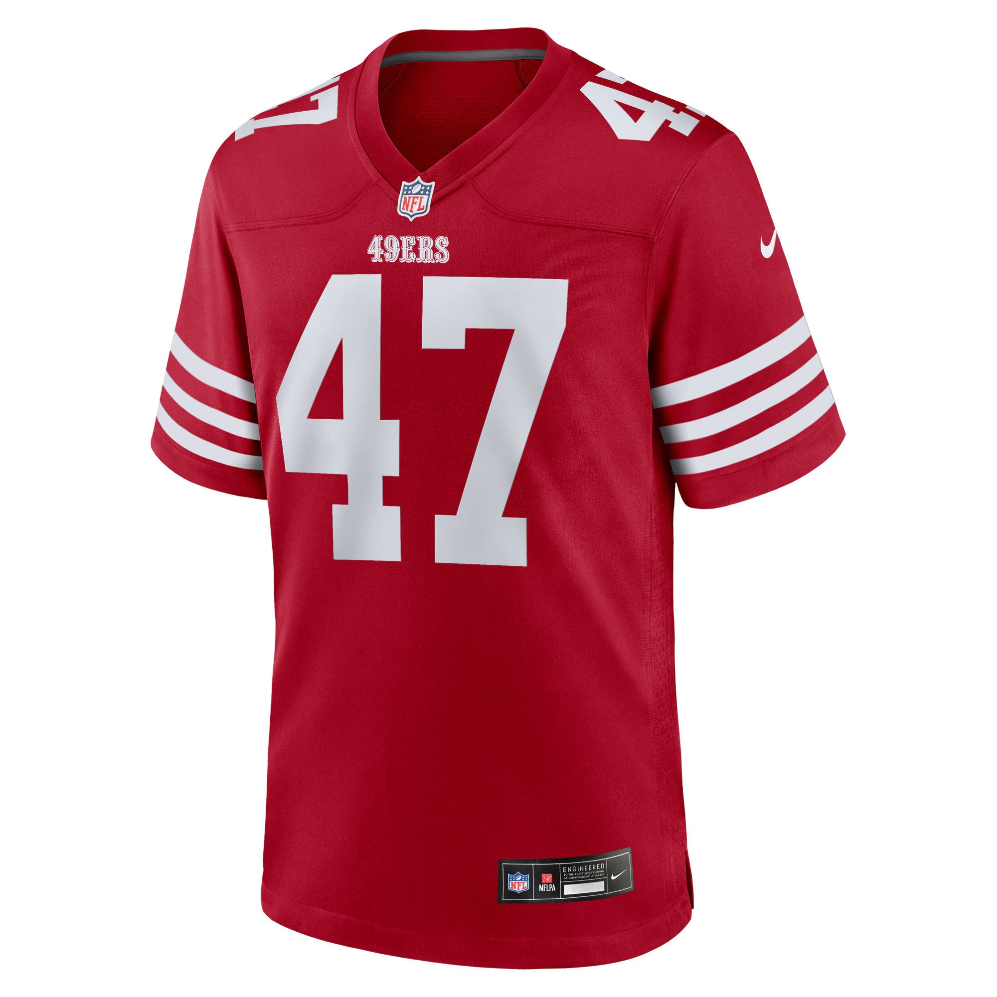 San Francisco 49ers Bryce Huff Scarlet Team Game Jersey