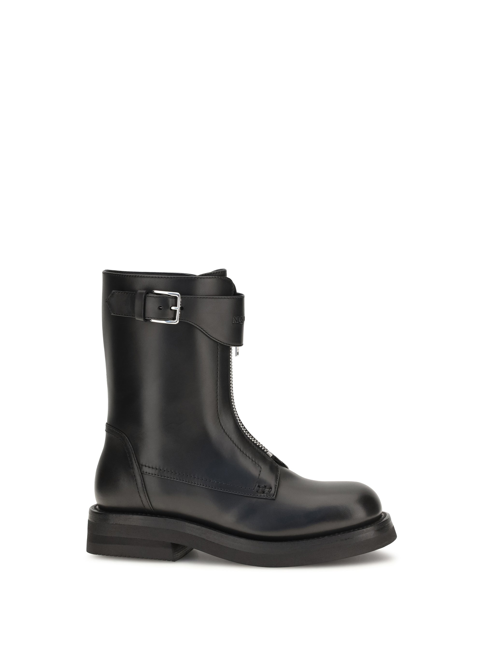 Alexander Mcqueen Women Leather Boots