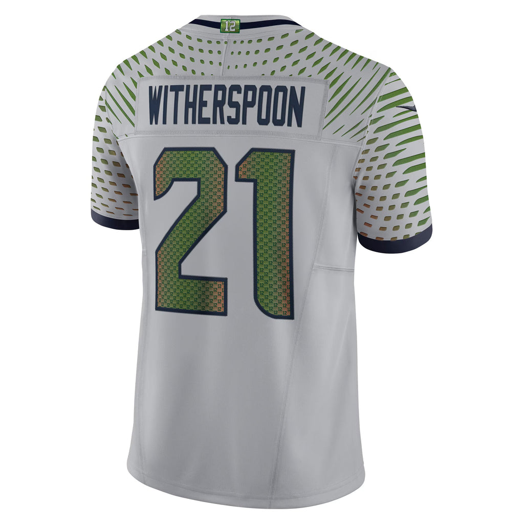 Seattle Seahawks Devon Witherspoon Wolf Gray 2025 Rivalries Collection Limited Jersey