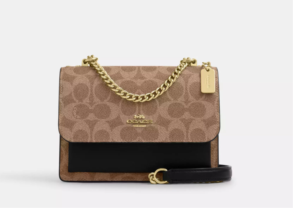 NWT Coach Mini Klare Crossbody In Signature Canvas & Leather