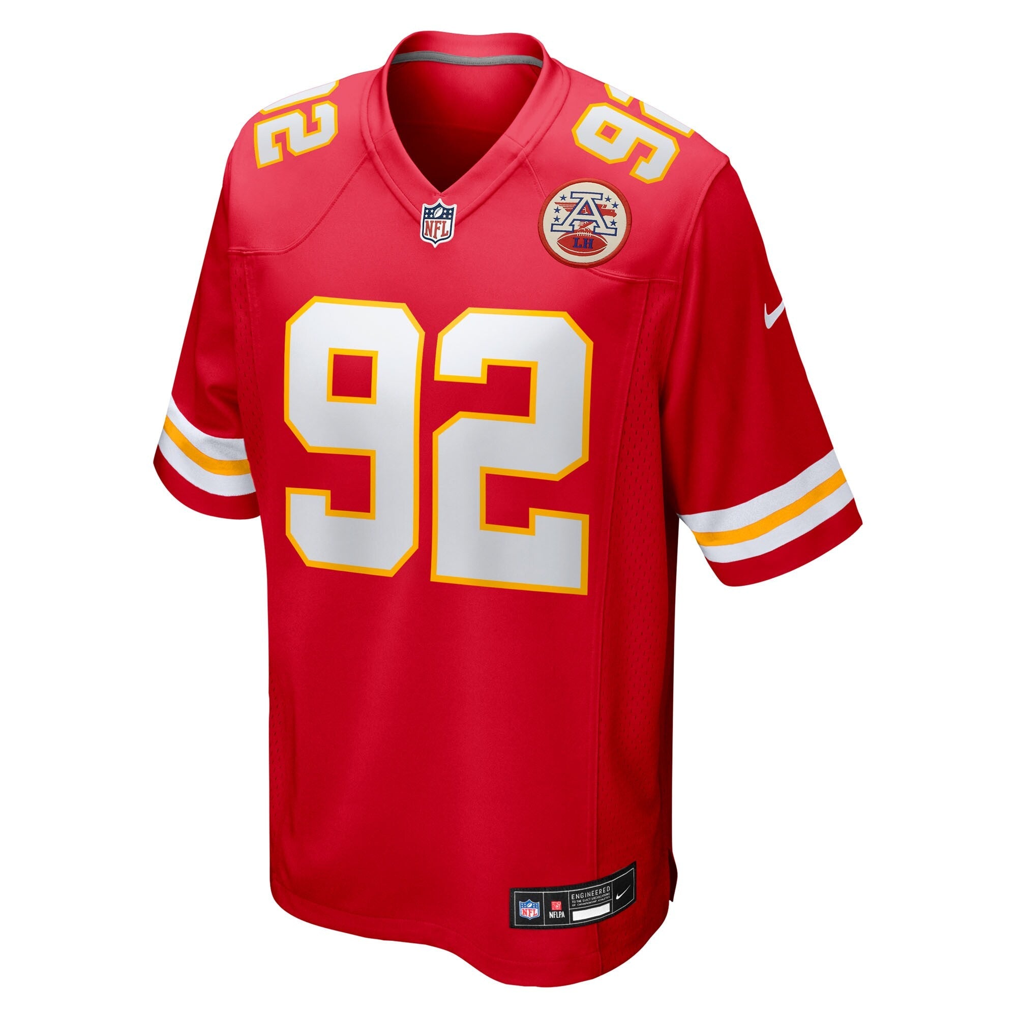 Kansas City Chiefs Derrick Nnadi Red Team Game Jersey