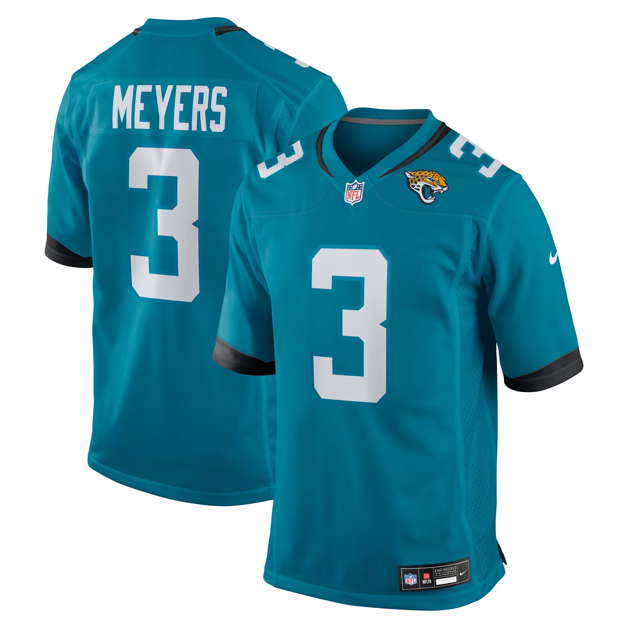 Jacksonville Jaguars Jakobi Meyers Teal Team Game Jersey