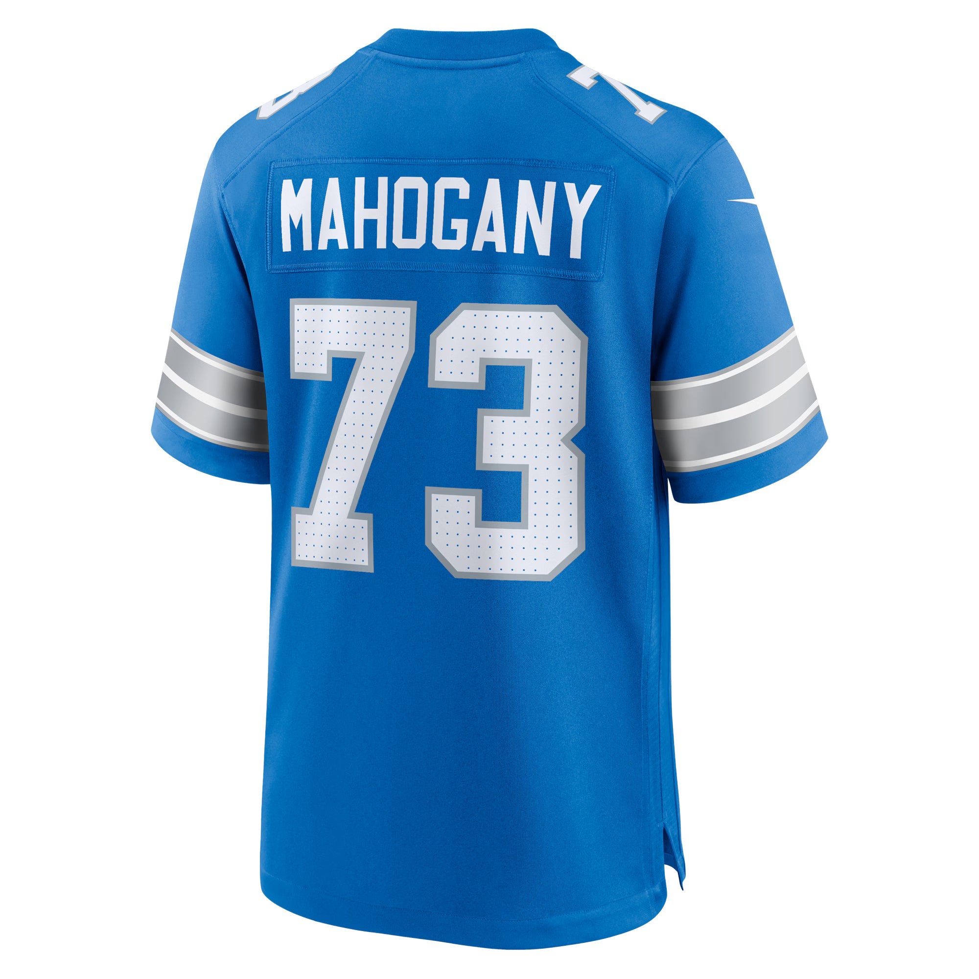Detroit Lions Christian Mahogany Blue Team Game Jersey