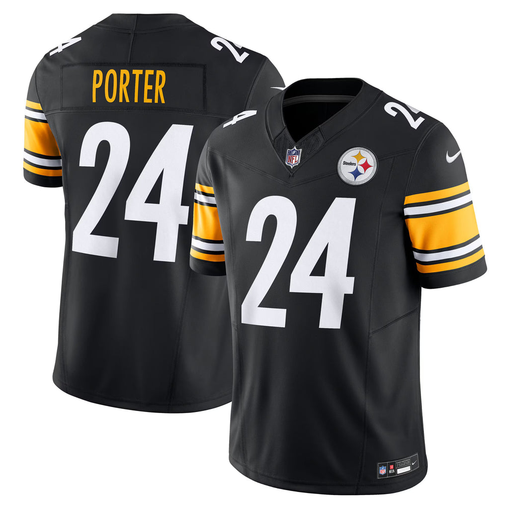 Pittsburgh Steelers Joey Porter Jr. Black Vapor F.U.S.E. Limited Jersey