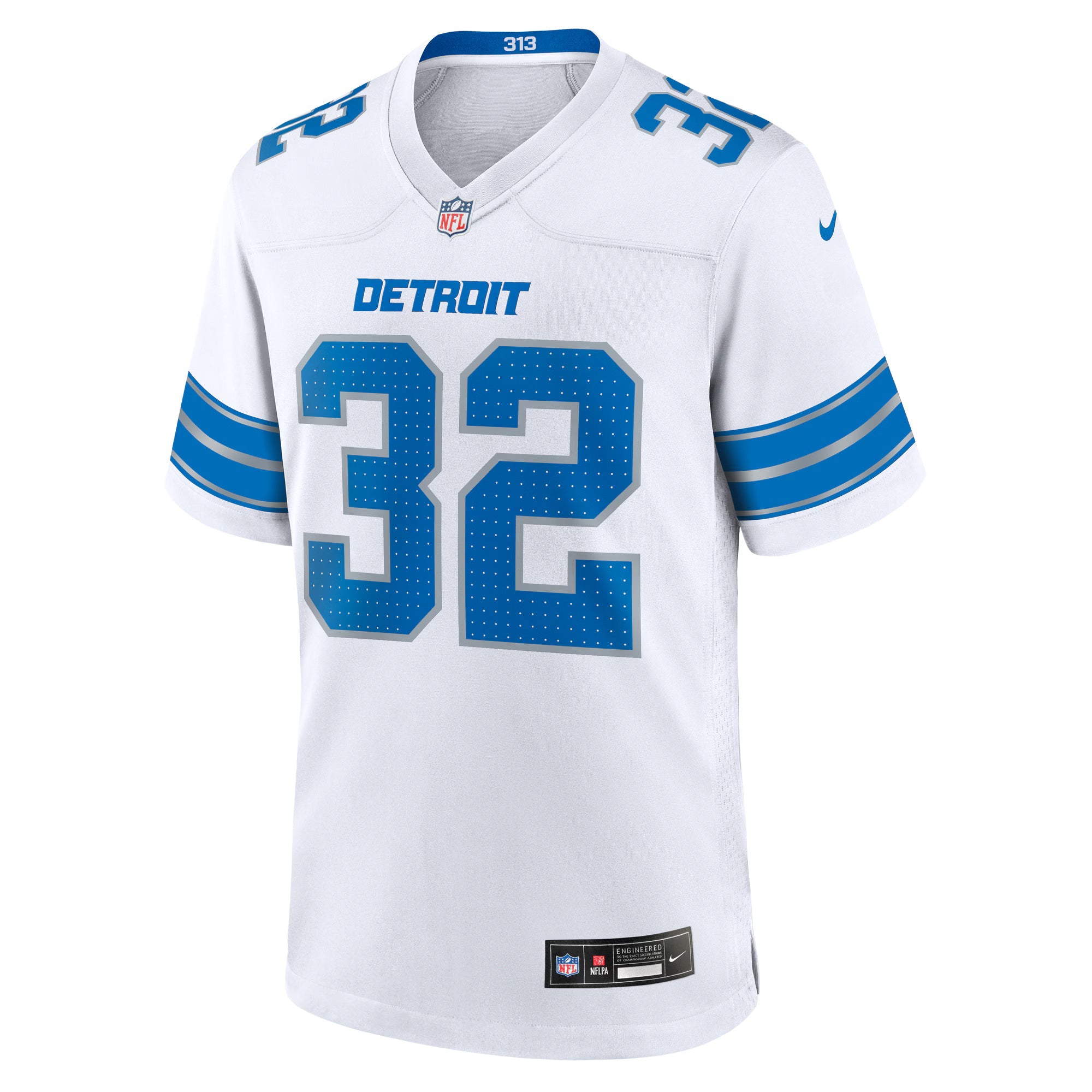 Detroit Lions Brian Branch White White Game Jersey
