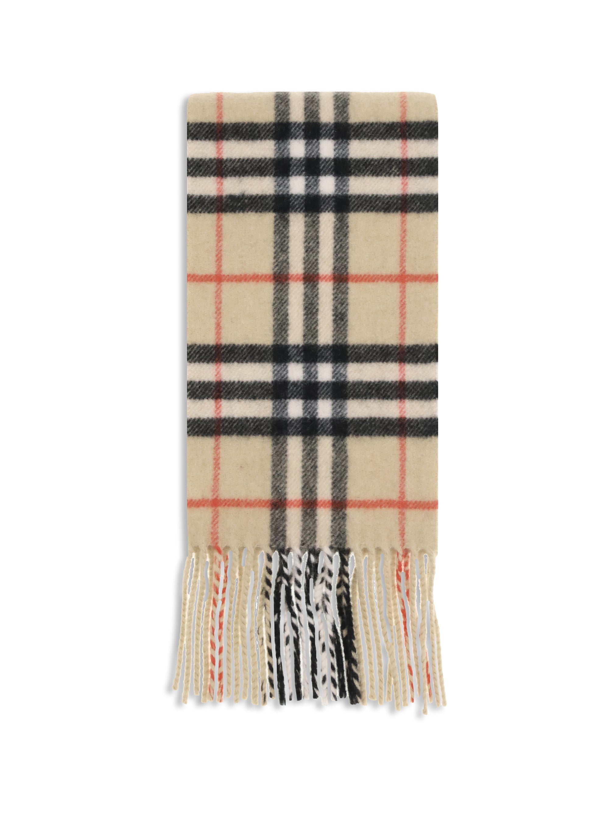 Burberry Men Thin Cashmere Check Scarf