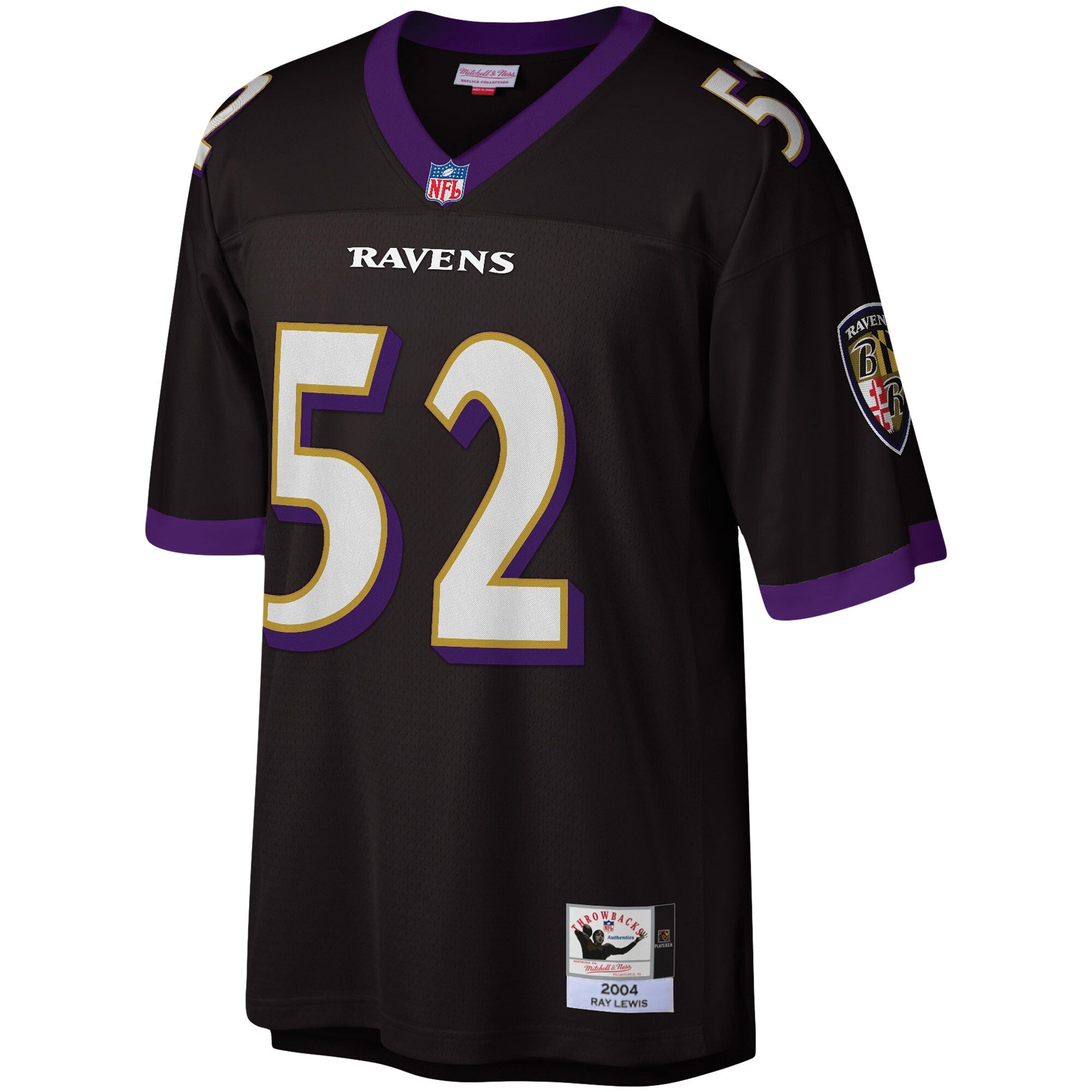 Baltimore Ravens Ray Lewis Mitchell & Ness Black Legacy Replica Jersey