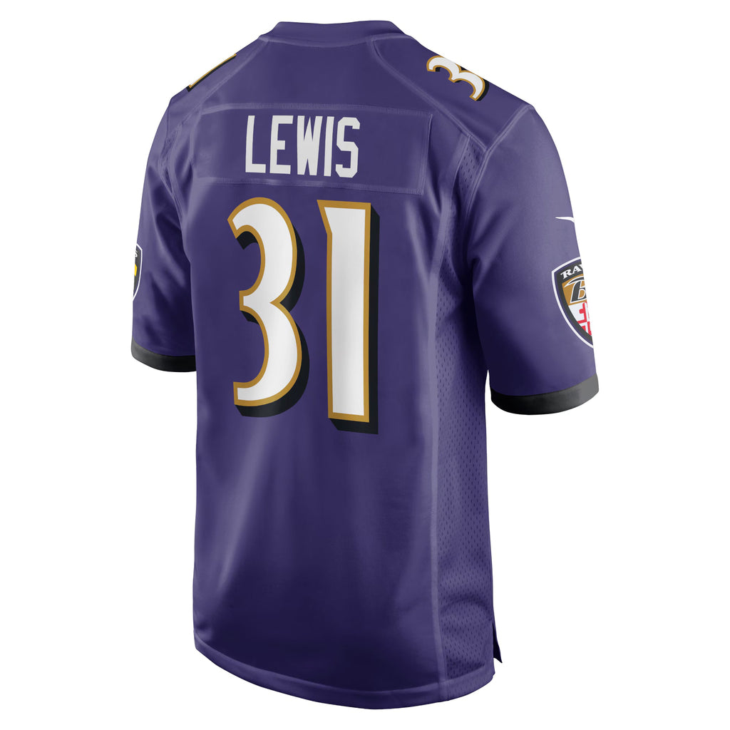 Baltimore Ravens Jamal Lewis Purple Retired Player Game Jersey