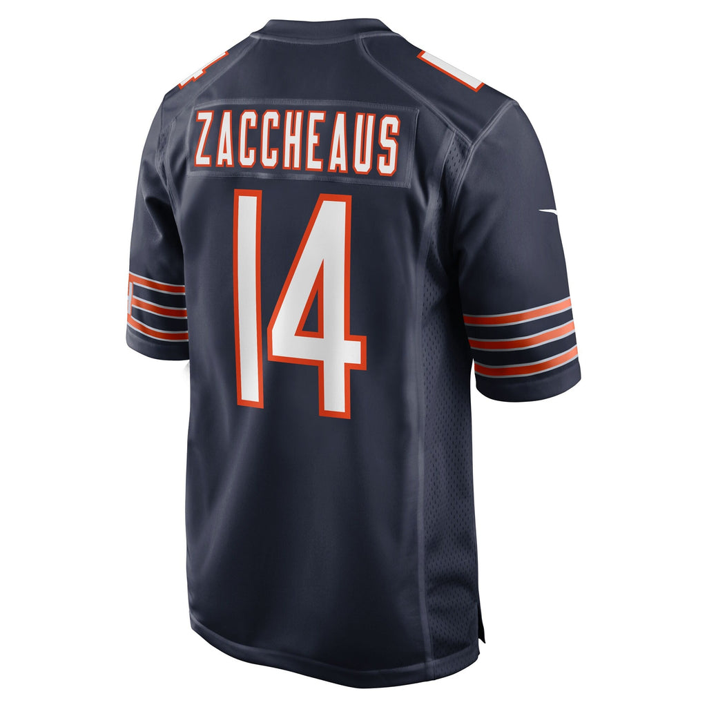 Chicago Bears Olamide Zaccheaus Navy Team Game Jersey