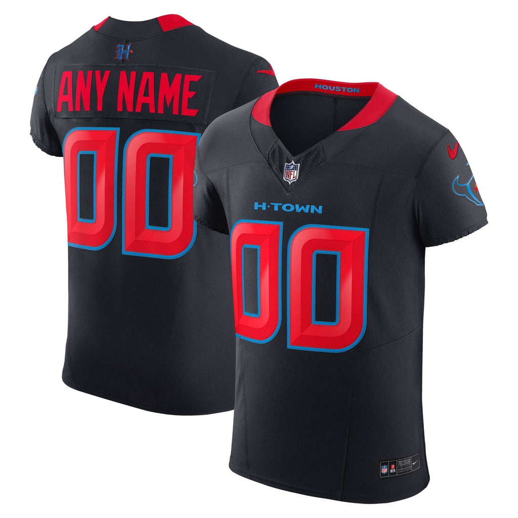 Houston Texans Navy Alternate Vapor F.U.S.E. Elite Custom Jersey