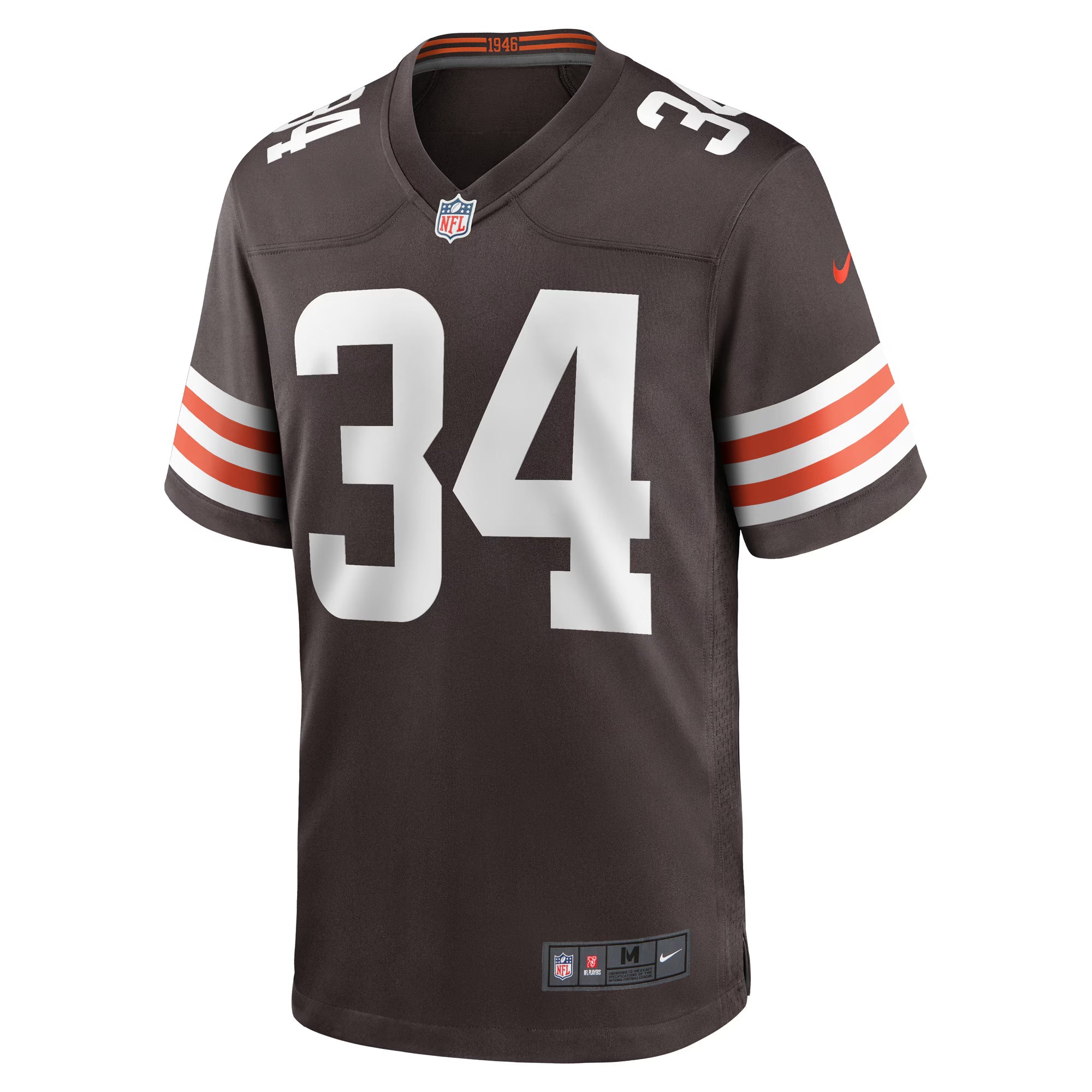 Cleveland Browns Jerome Ford Brown Game Player Jersey