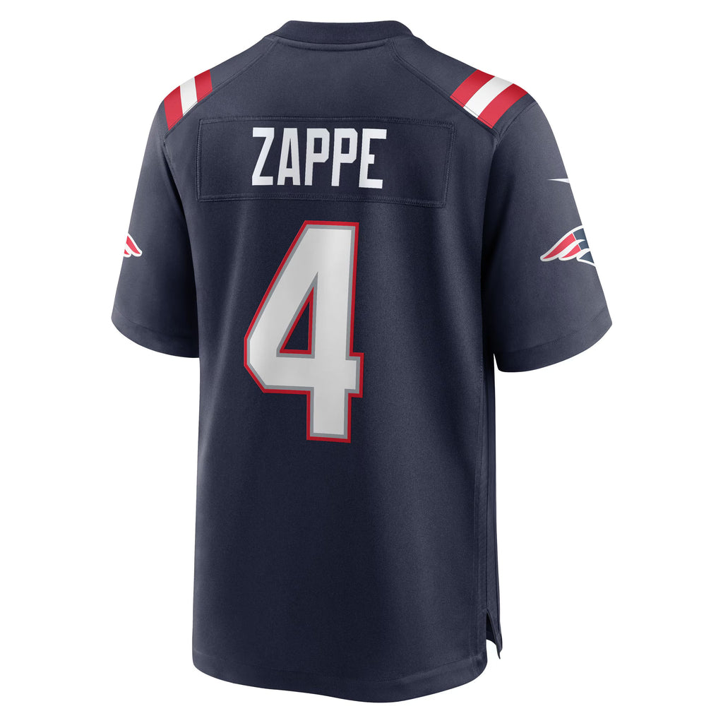 New England Patriots Bailey Zappe Navy Game Player Jersey