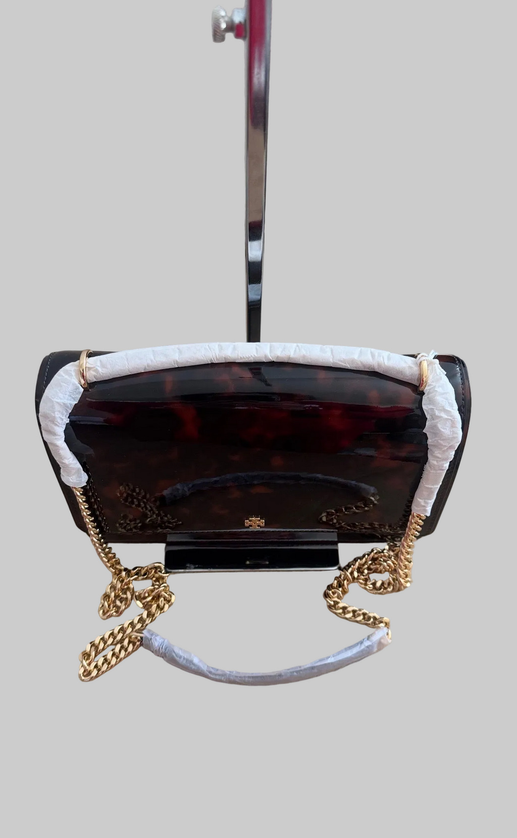 NWT Tory Burch Emerson Patent Flap Adjustable Medium Shoulder Bag