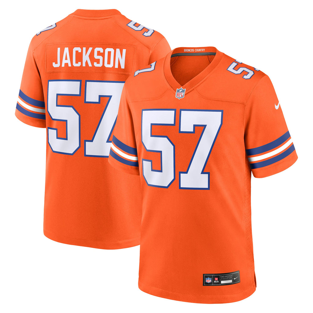 Denver Broncos Tom Jackson Orange Retired Player Alternate Game Jersey