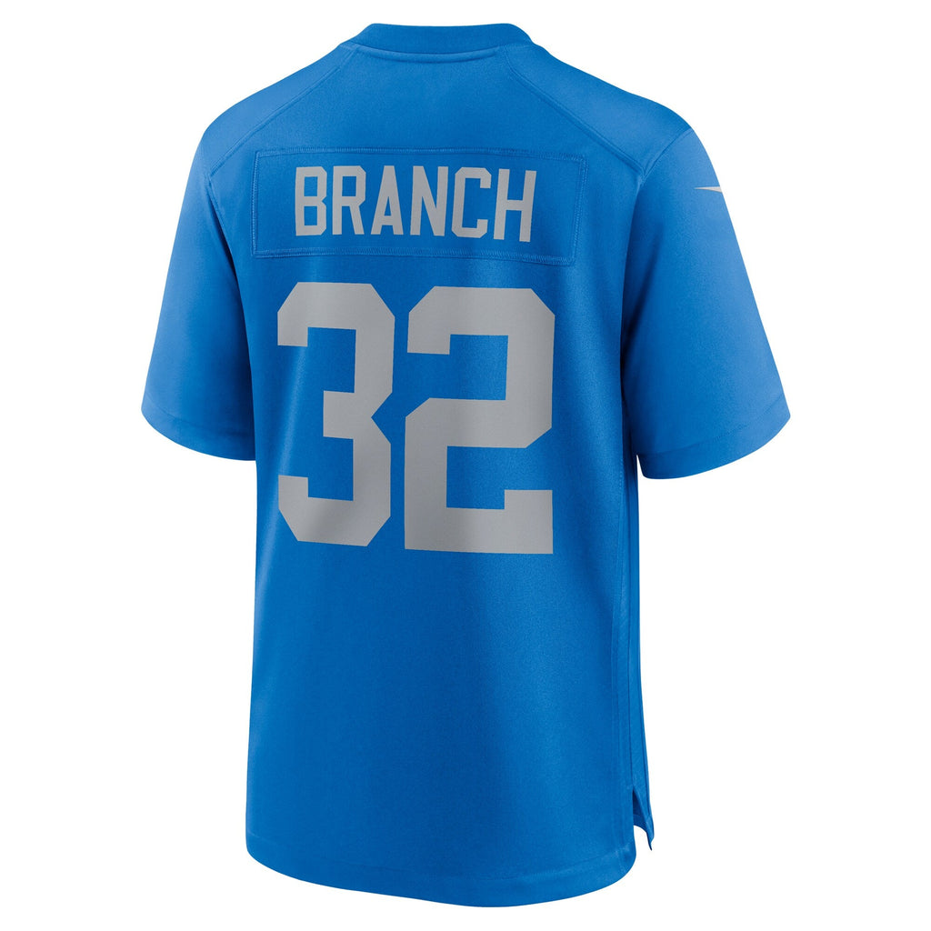 Detroit Lions Brian Branch Blue Alternate Game Jersey