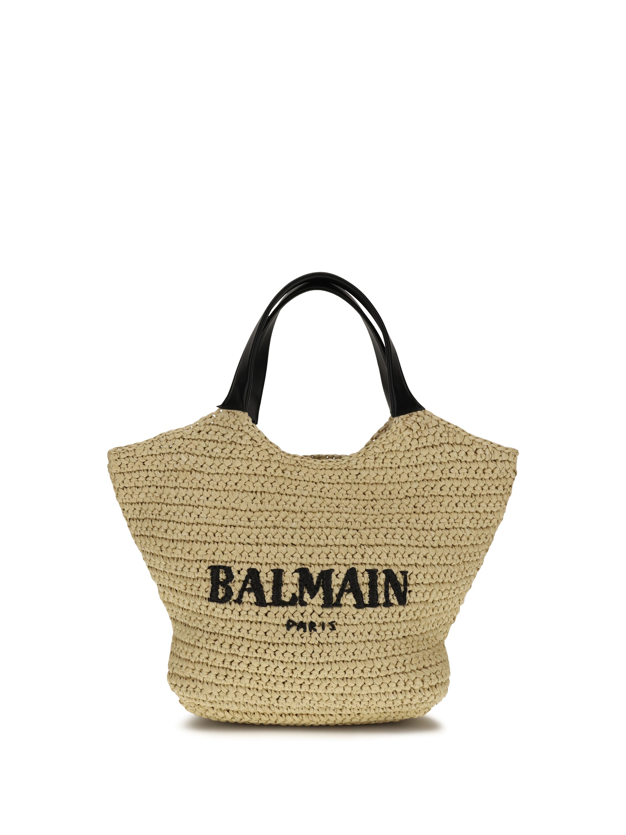 Balmain Women Mini Crochet Tote Bag