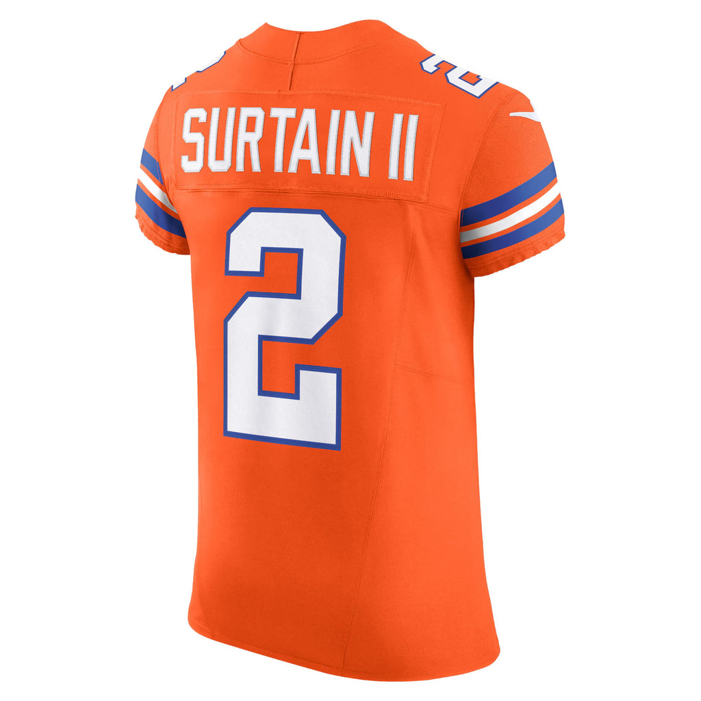 Denver Broncos Patrick Surtain II Orange Vapor F.U.S.E. Elite Jersey Vapor F.U.S.E. Elite Jersey
