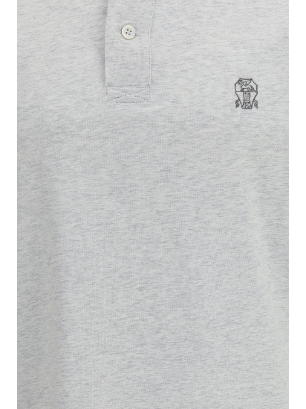 Brunello Cucinelli Men Polo In Cotton Jersey With Short Sleeves