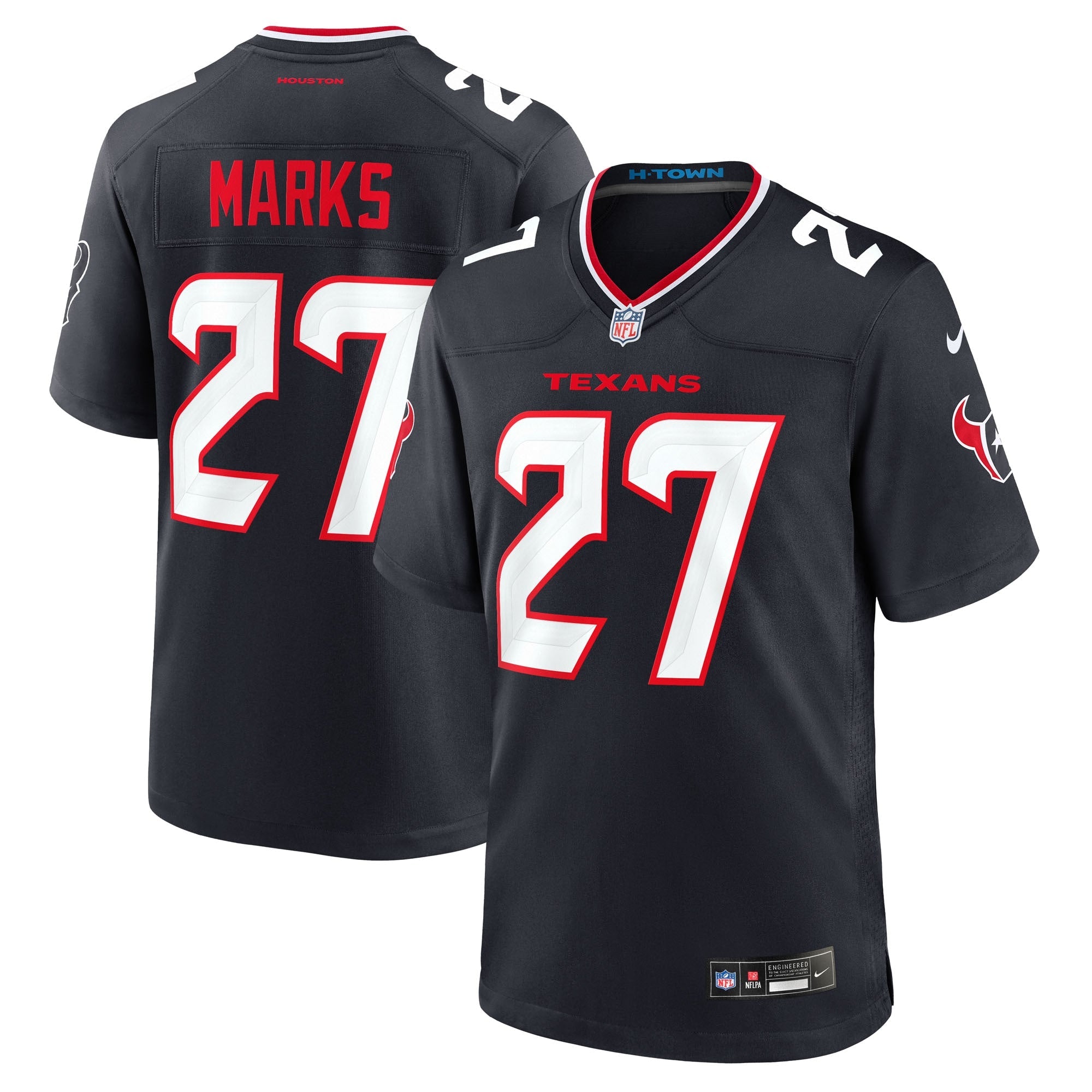 Houston Texans Woody Marks Navy Team Game Jersey