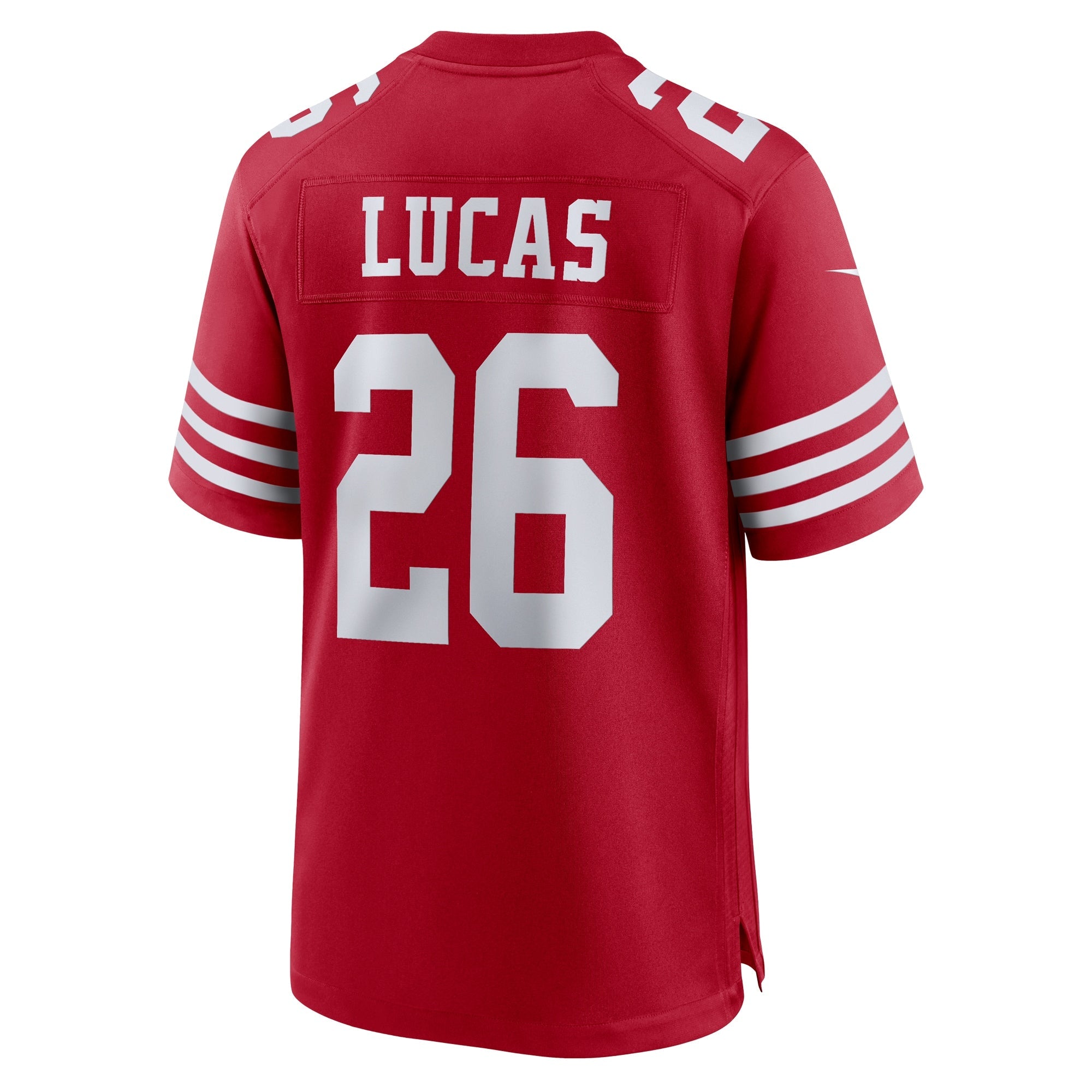 San Francisco 49ers Chase Lucas Scarlet Team Game Jersey