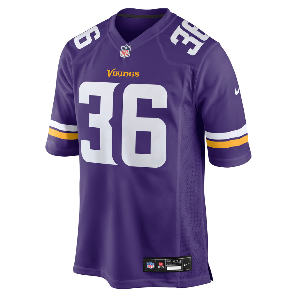 Minnesota Vikings Zavier Scott Purple Team Game Jersey