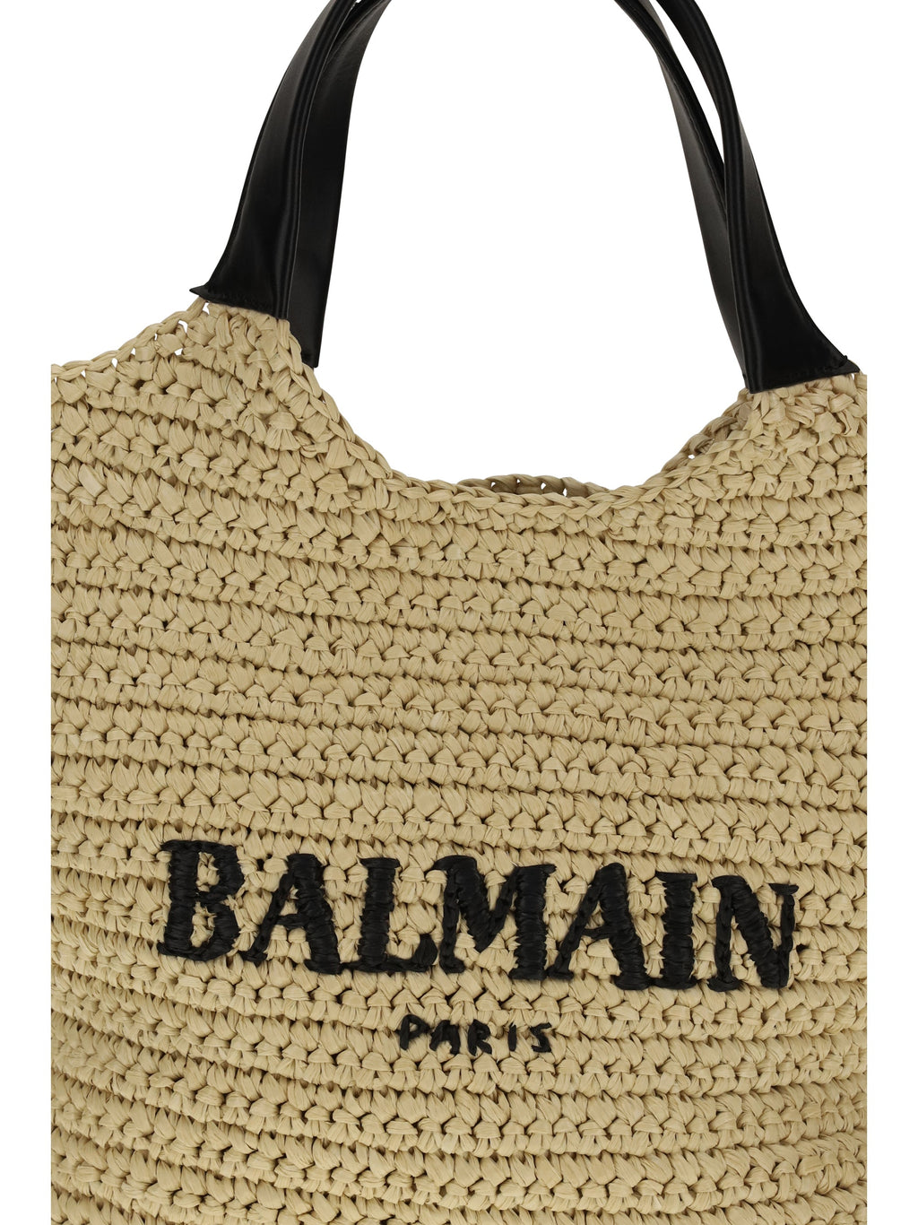 Balmain Women Mini Crochet Tote Bag