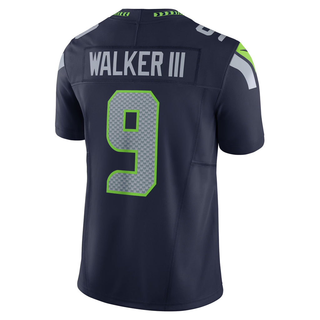 Seattle Seahawks Kenneth Walker III College Navy Team 50th Season Vapor F.U.S.E. Limited Jersey