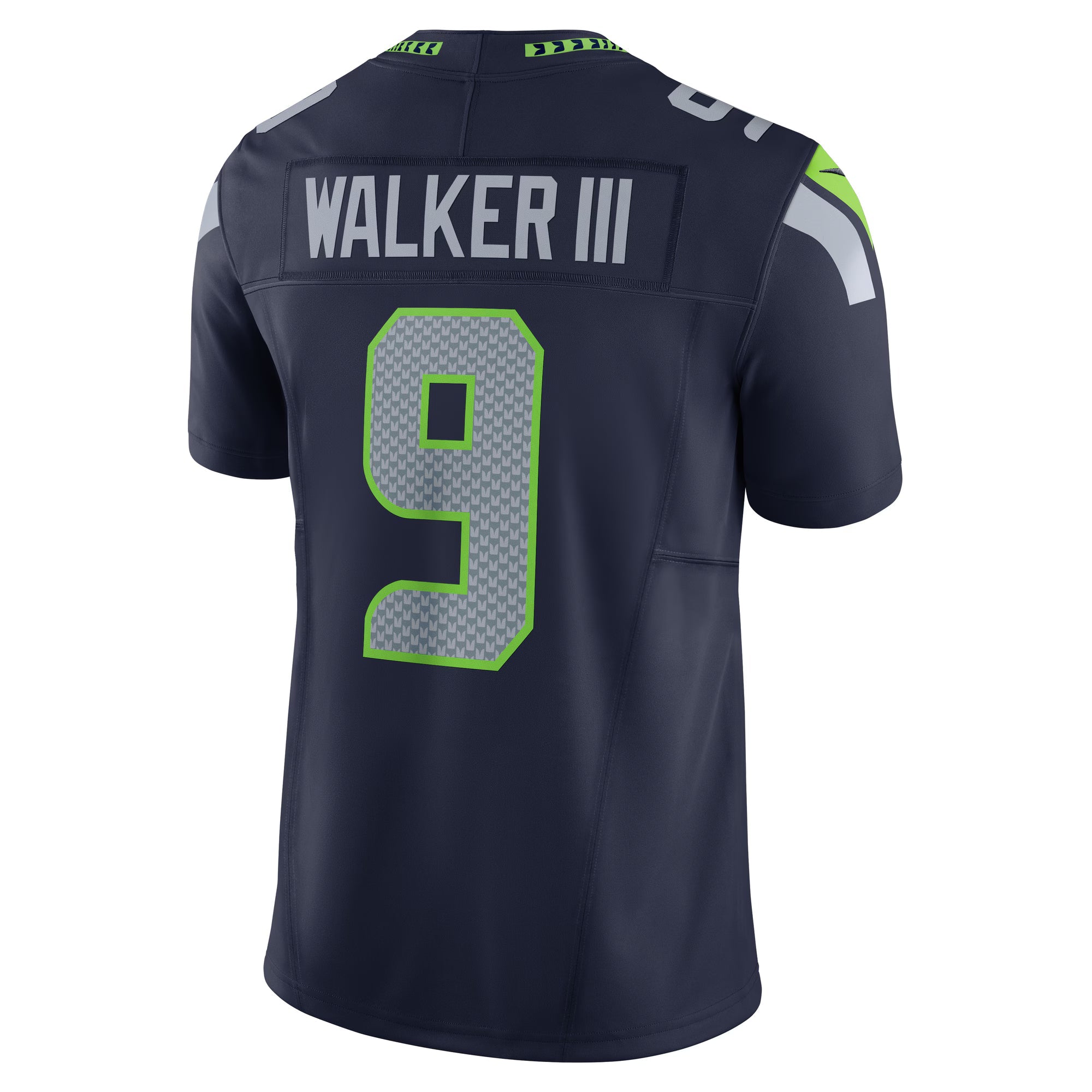 Seattle Seahawks Kenneth Walker III College Navy Team 50th Season Vapor F.U.S.E. Limited Jersey