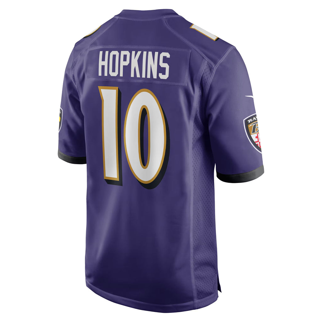 Baltimore Ravens DeAndre Hopkins Purple Team Game Jersey