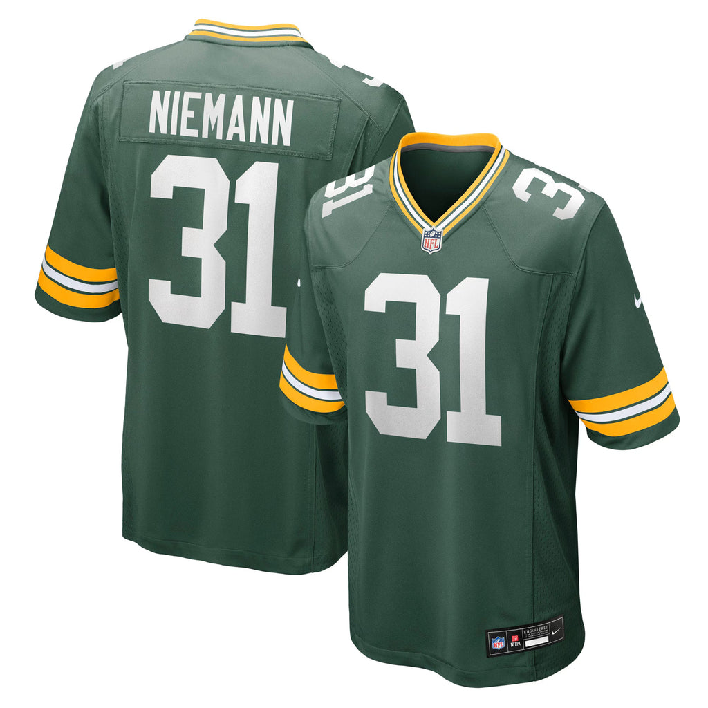 Green Bay Packers Nick Niemann Green Team Game Jersey